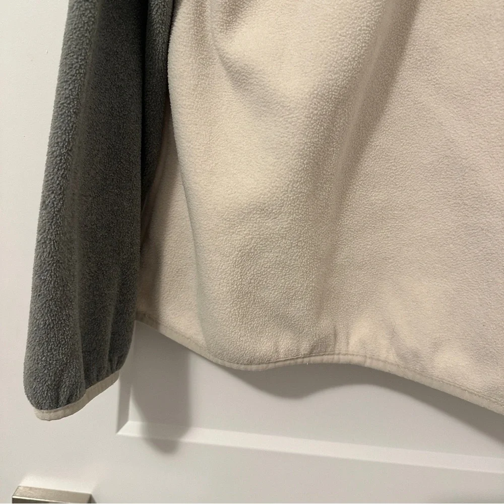 Columbia Sportswear Company Cream Grey Snap Fleece Pullover Sweater Size XL - Picture 8 of 12